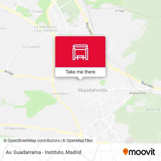 Av. Guadarrama - Instituto map