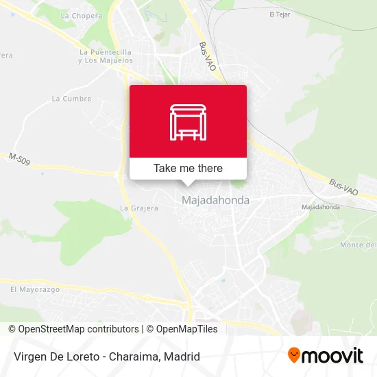 Virgen De Loreto - Charaima map