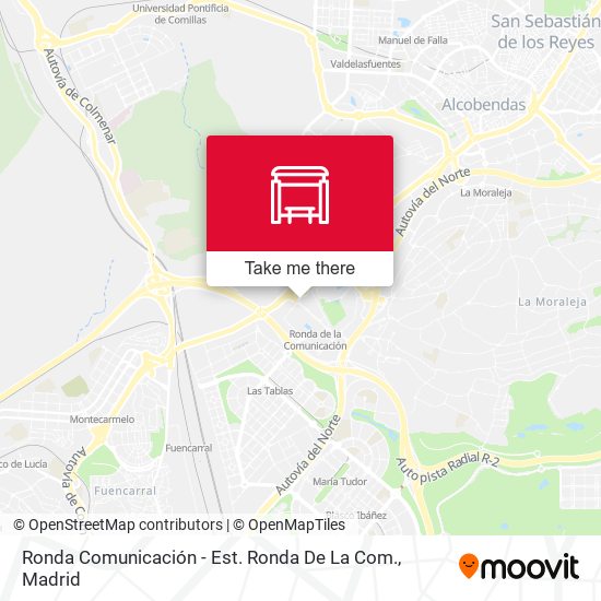 Ronda Comunicación - Est. Ronda De La Com. map