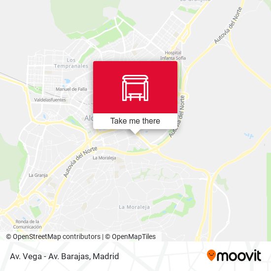 mapa Av. Vega - Av. Barajas