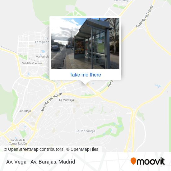 Av. Vega - Av. Barajas map