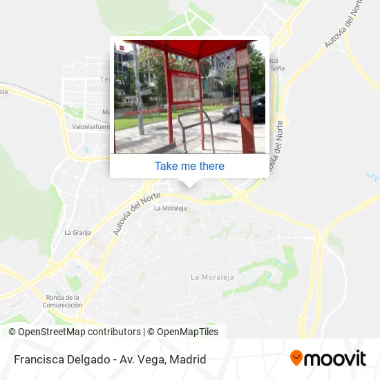 Francisca Delgado - Av. Vega map
