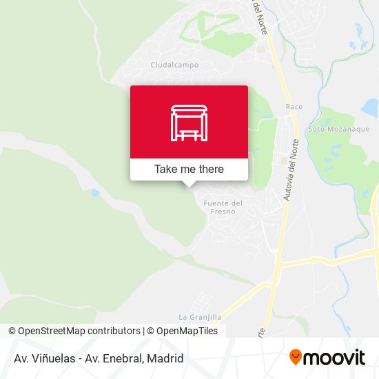 Av. Viñuelas - Av. Enebral map