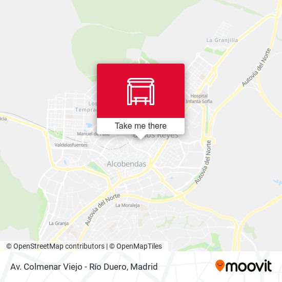 Av. Colmenar Viejo - Río Duero map
