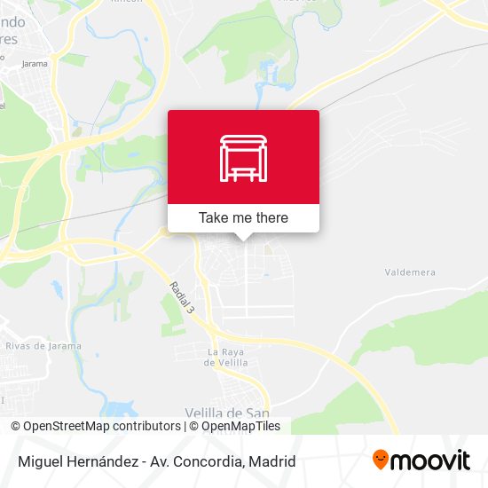 Miguel Hernández - Av. Concordia map