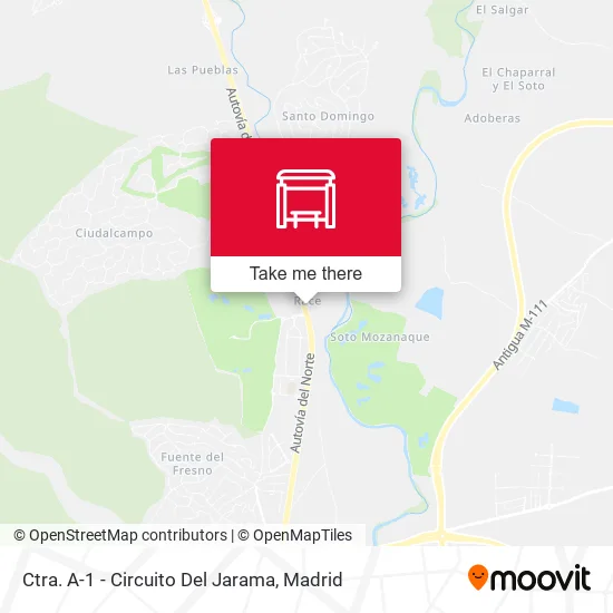 Ctra. A-1 - Circuito Del Jarama map