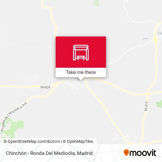 Chinchón - Ronda Del Mediodía map