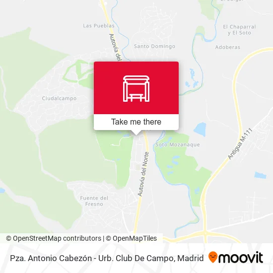 Pza. Antonio Cabezón - Urb. Club De Campo map