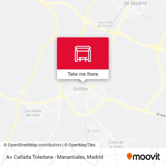 Av. Cañada Toledana - Manantiales map
