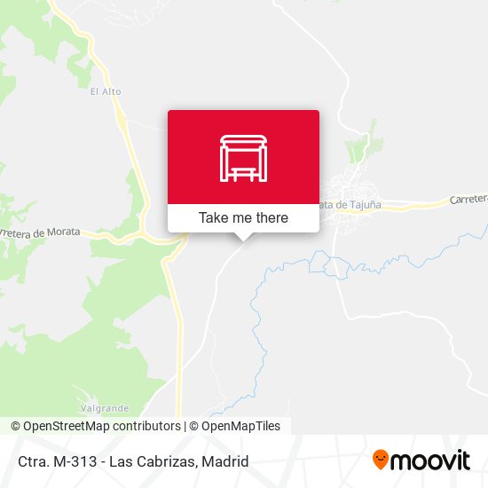 Ctra. M-313 - Las Cabrizas map