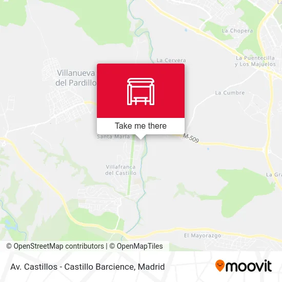 mapa Av. Castillos - Castillo Barcience