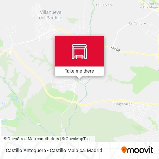 Castillo Antequera - Castillo Malpica map