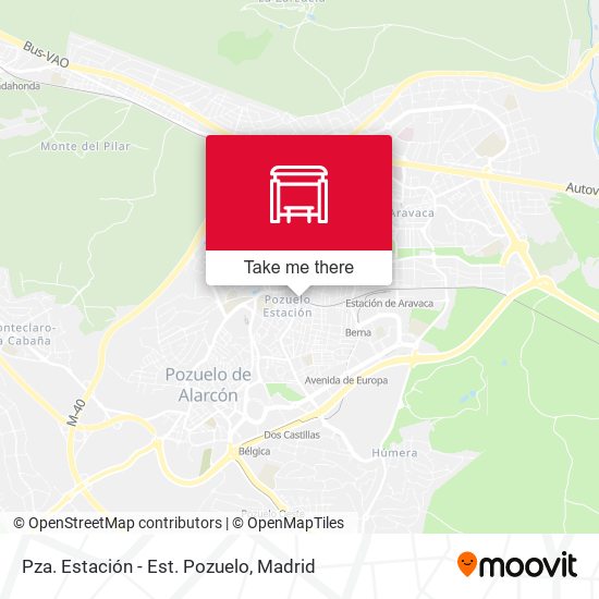 mapa Pza. Estación - Est. Pozuelo