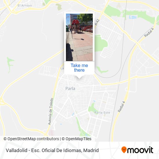 Valladolid - Esc. Oficial De Idiomas map