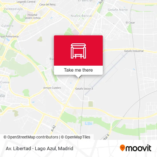 Av. Libertad - Lago Azul map