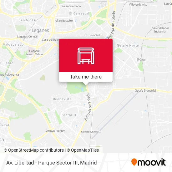 Av. Libertad - Parque Sector III map
