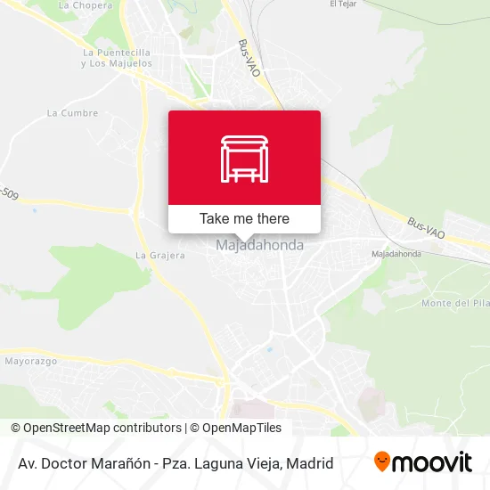 Av. Doctor Marañón - Pza. Laguna Vieja map