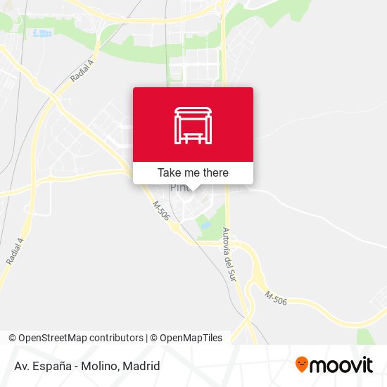 Av. España - Molino map