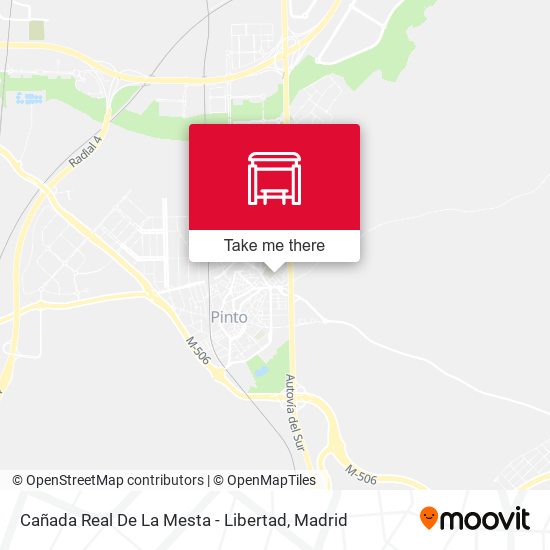 Cañada Real De La Mesta - Libertad map