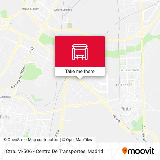 Ctra. M-506 - Centro De Transportes map