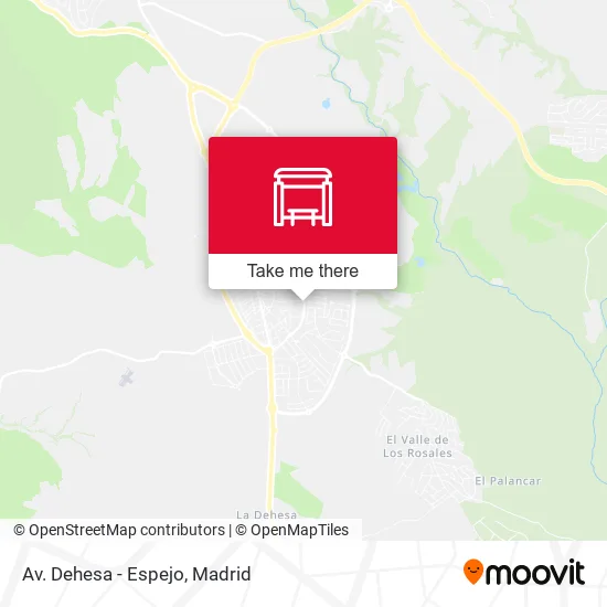 Av. Dehesa - Espejo map