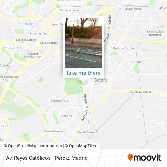 Av. Reyes Católicos - Perdiz map