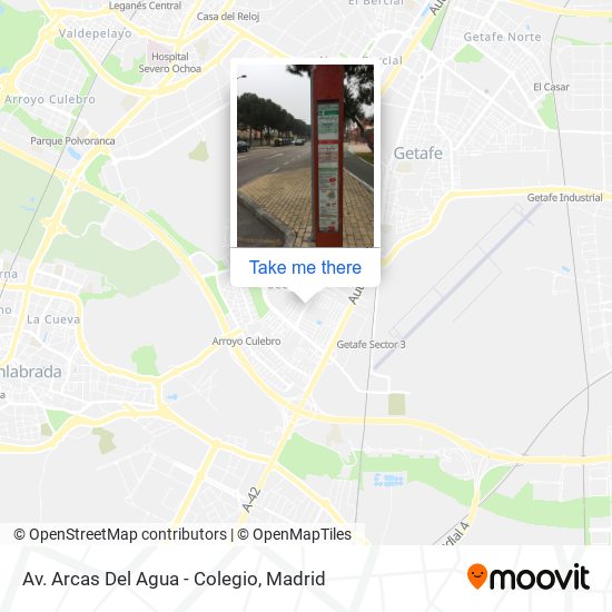 mapa Av. Arcas Del Agua - Colegio