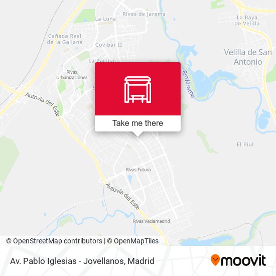 Av. Pablo Iglesias - Jovellanos map