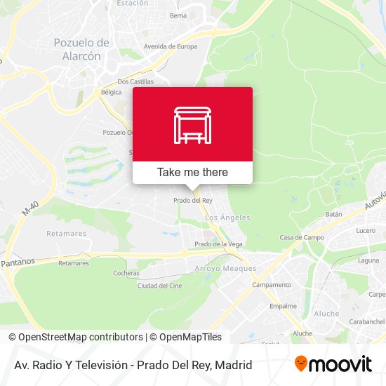 mapa Av. Radio Y Televisión - Prado Del Rey