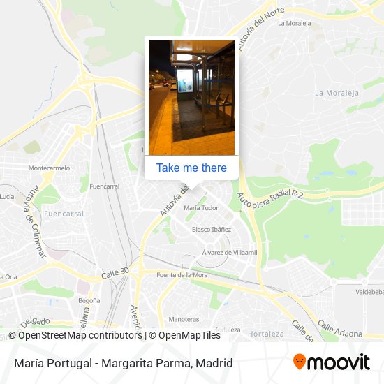 mapa María Portugal - Margarita Parma