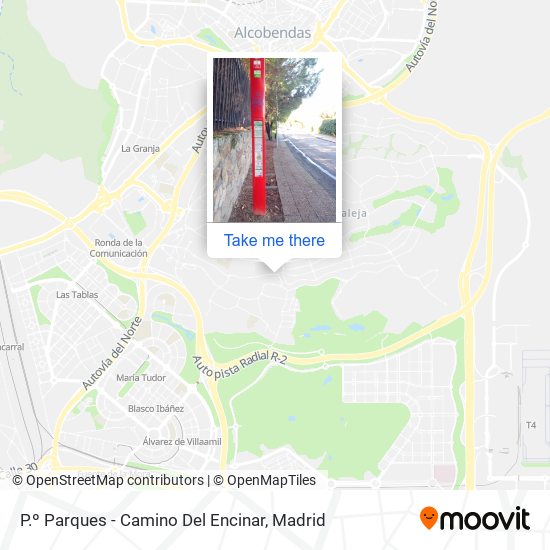 P.º Parques - Camino Del Encinar map