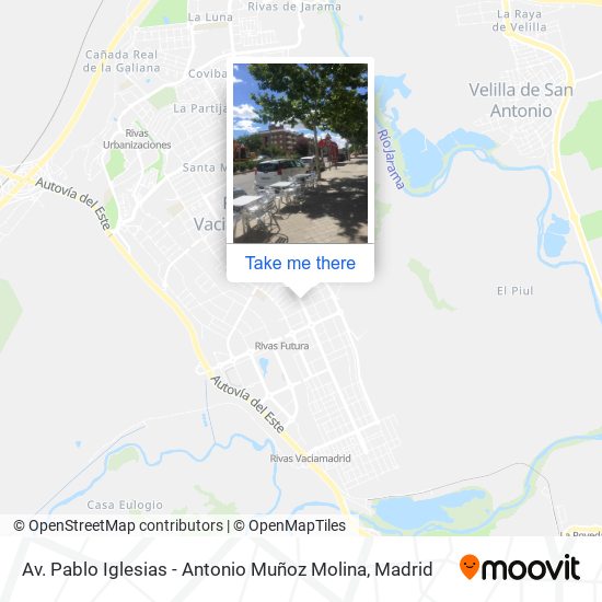 Av. Pablo Iglesias - Antonio Muñoz Molina map