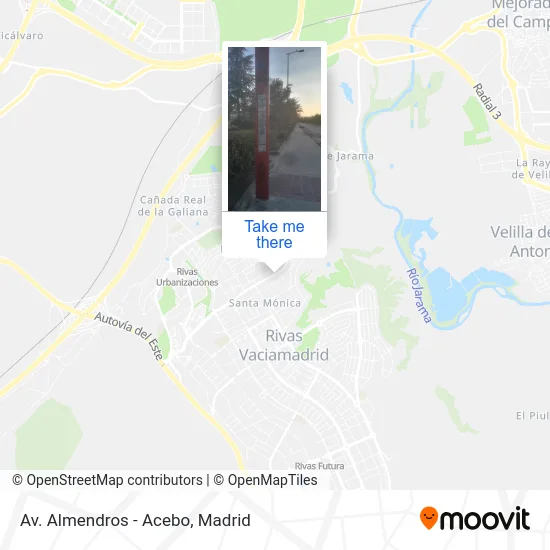 Av. Almendros - Acebo map