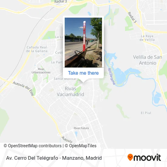 Av. Cerro Del Telégrafo - Manzano map