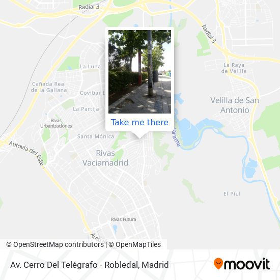 Av. Cerro Del Telégrafo - Robledal map