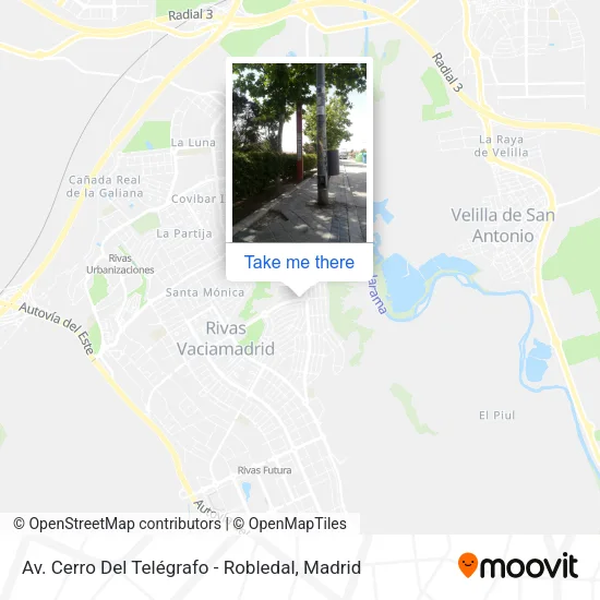 Av. Cerro Del Telégrafo - Robledal map