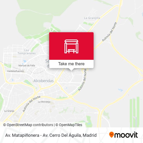 Av. Matapiñonera - Av. Cerro Del Águila map