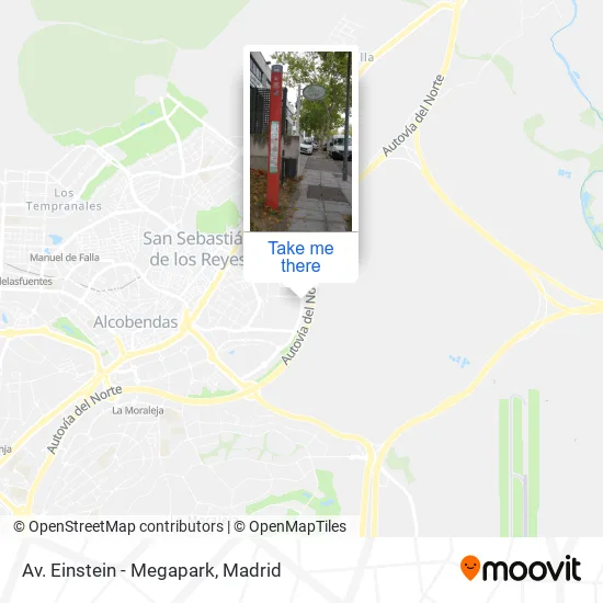 Av. Einstein - Megapark map