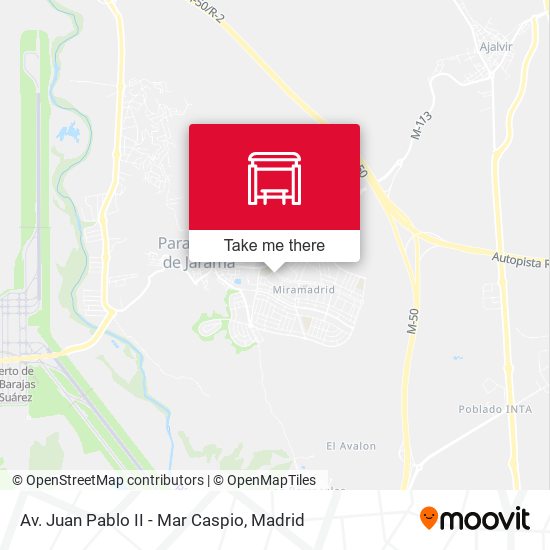 Av. Juan Pablo II - Mar Caspio map