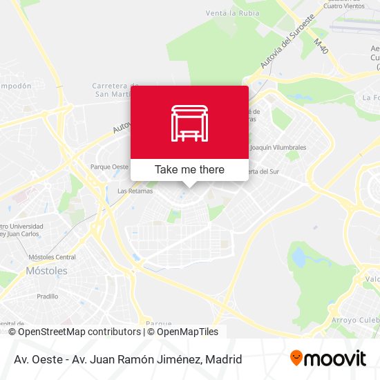 Av. Oeste - Av. Juan Ramón Jiménez map