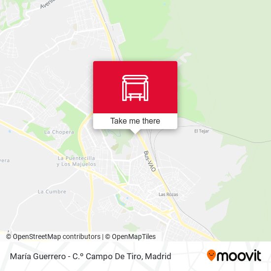 María Guerrero - C.º Campo De Tiro map