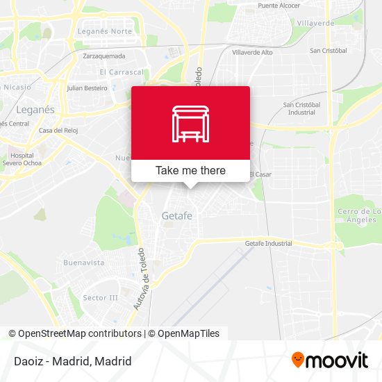 Daoiz - Madrid map