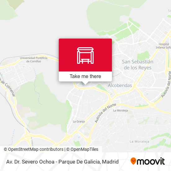 Av. Dr. Severo Ochoa - Parque De Galicia map
