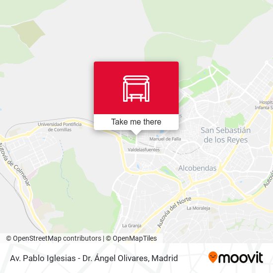 Av. Pablo Iglesias - Dr. Ángel Olivares map