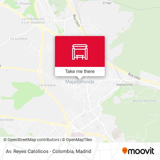 Av. Reyes Católicos - Colombia map