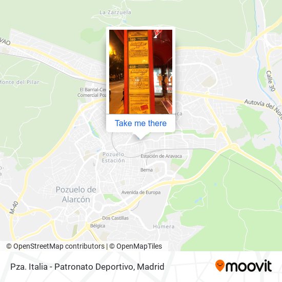Pza. Italia - Patronato Deportivo map