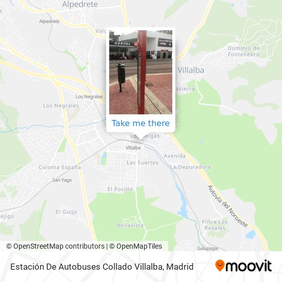 Estación De Autobuses Collado Villalba map