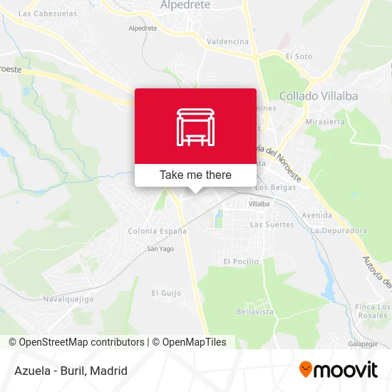 Azuela - Buril map