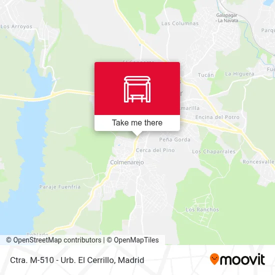 Ctra. M-510 - Urb. El Cerrillo map
