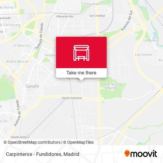 Carpinteros - Fundidores map